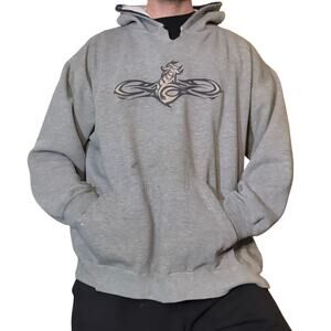 Vintage Y2K Mixology Grunge Tribal Skater Hoodie Distressed XL